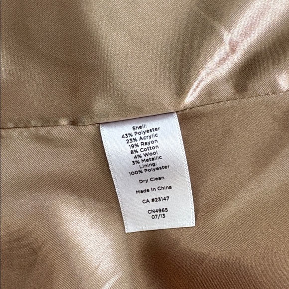 Talbots Gold Flecked Tweed Jacket - Picture 6 of 7